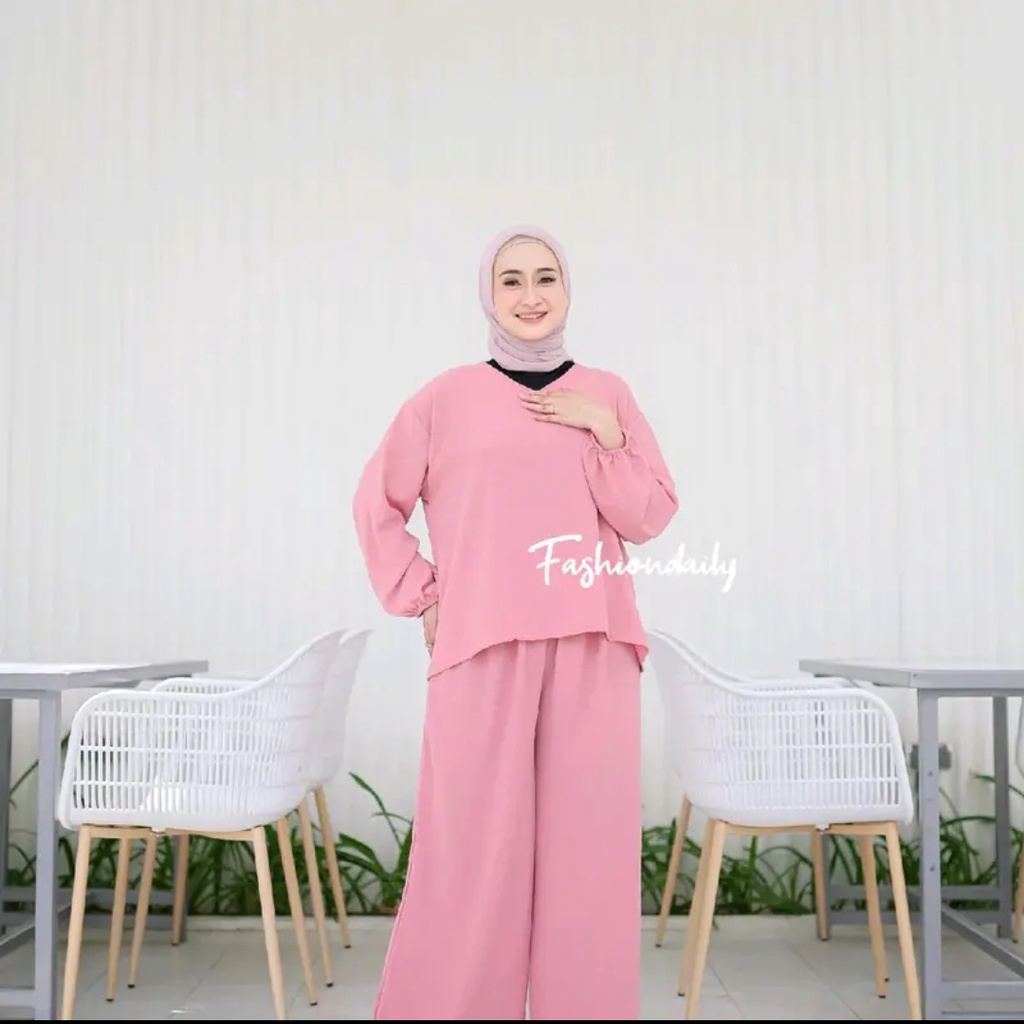 [COD] Shazfa.apparel - Setelan Muslim Wanita Deasy Set