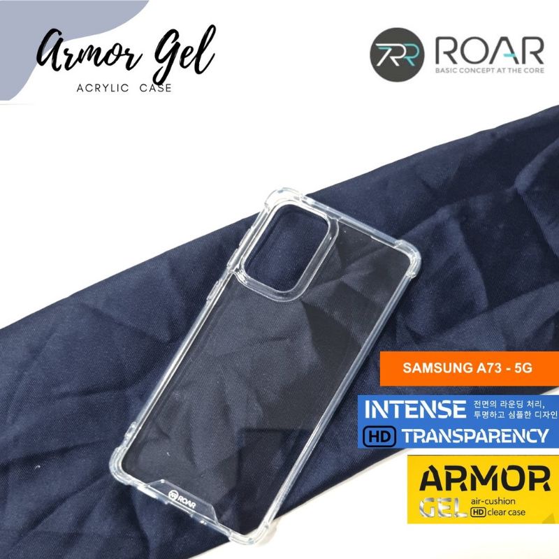 Case Samsung Galaxy A73 5G Casing Armor Airbag Acrylic Anticrack ROAR