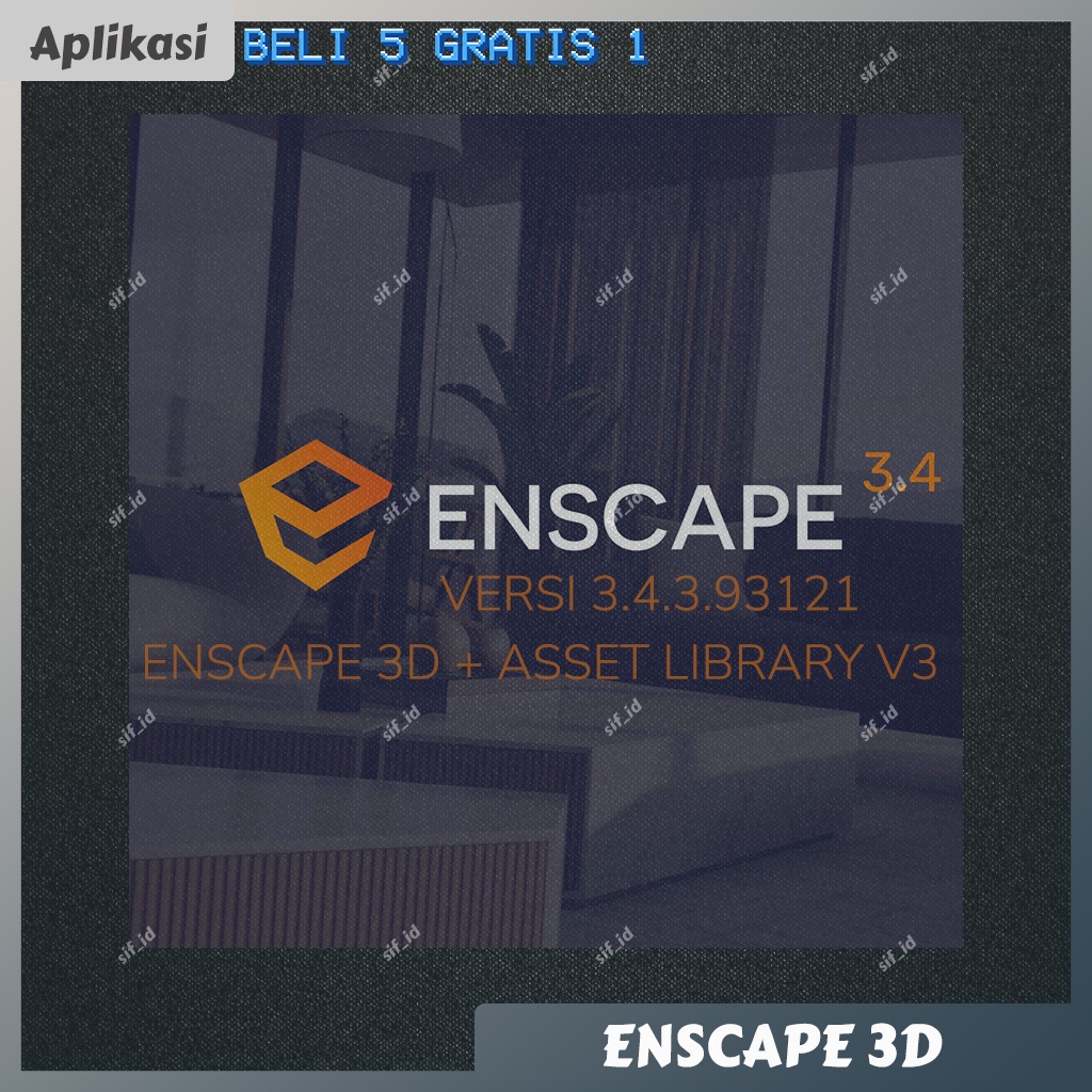 Jual Enscape 3D 3.4.3 + ASSET LIBRARY | Shopee Indonesia