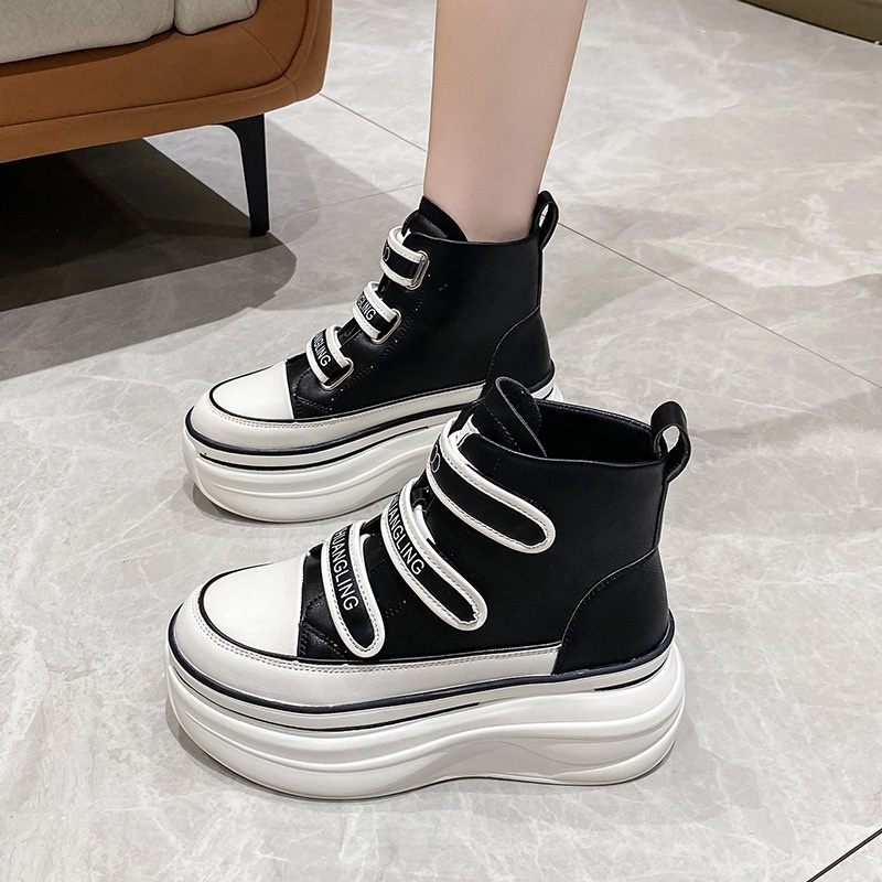 [DREAM] 238 Sepatu Sneakers Wanita Fashion Shoes Boots Tinggi Casual Korea Karet Premium Quality