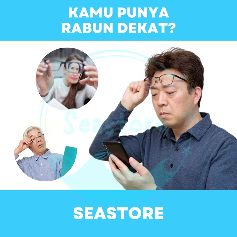 Kacamata Baca Plus Auto All In One Focus One Power Readers Glass Kaca Mata Servis HP GROSIR Kacamata Baca Super Auto Fokus Plus Anti Radiasi Blueray Blue Light Kaca Mata Rabun Dekat Presbiopia Frame Rimles Original Unisex Pria Wanita