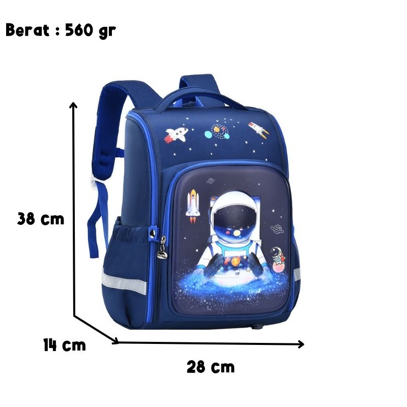 [MONA] Tas Ransel Anak Sekolah Motif Karakter Timbul 6D Lucu dan Cakep Kualitas Import Premium -M0213