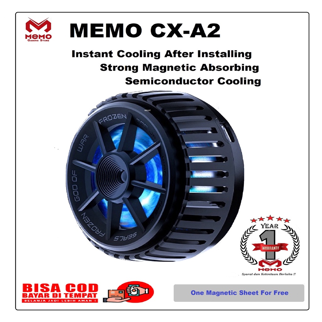 Original Memo CXA2 Magnetic Semiconductor Peltier Cooler Accessories for Gaming Magnetic Cellphone Cooling Fan