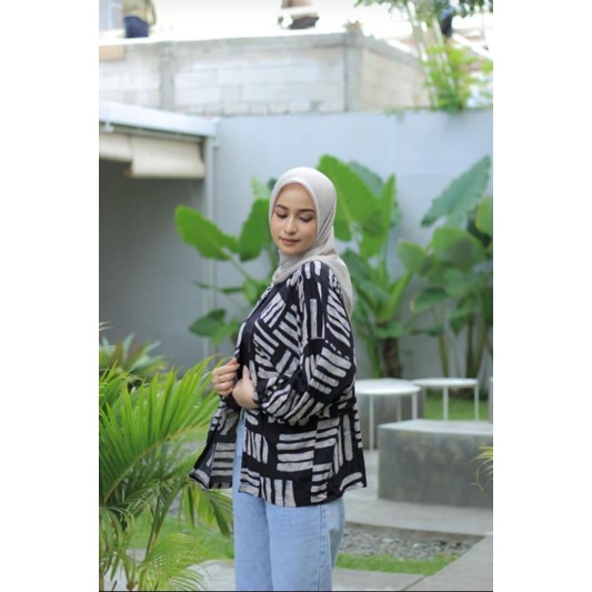 Outer Kiyowo // Kiyowo Outer Motif // Outer Lengan Balon // Outer Kiyowo Rayon Premium // Outer Wanita