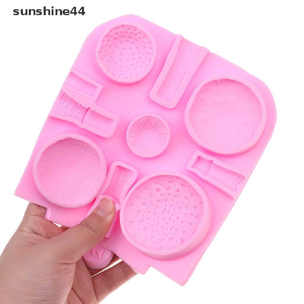 Sunshine Cetakan Fondant Silikon Jamur Besar Wedding Cake Decorag Tools Cetakan Kue.