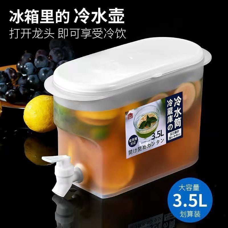 DISPENSER MINUMAN JUS-SIRUP-SUOP BUAH KULKAS Portabel 3,5