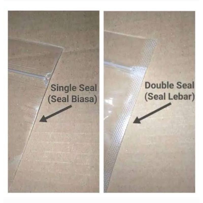 Standing Pouch 16x24 STP Double Seal Seal Lebar Blue Top Isi 50 Pcs