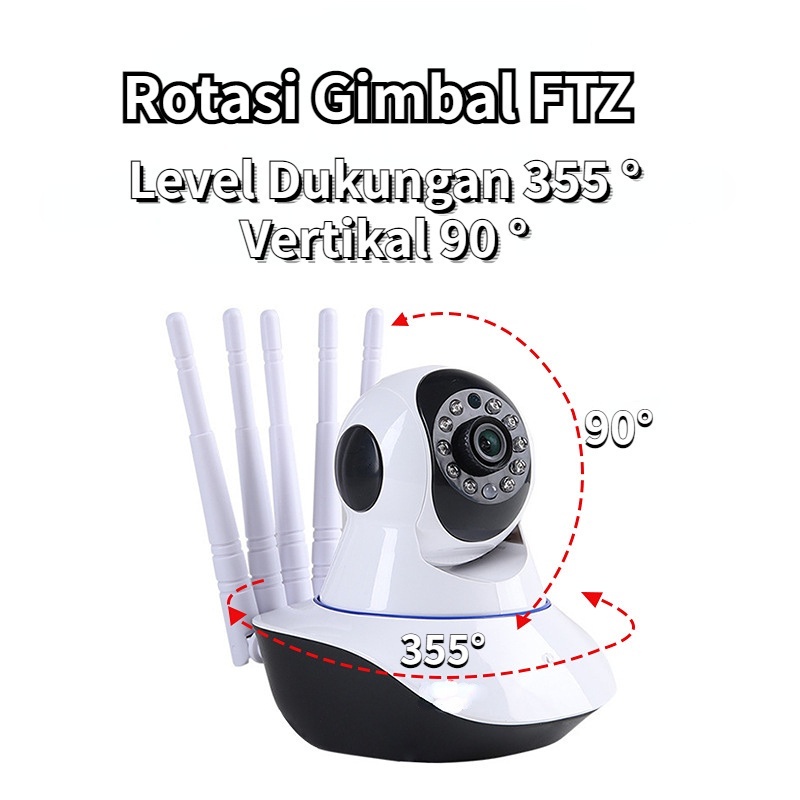 【COD】 IP Camera CCTV Wireless 5 Antena/CCTV Kamera/ CCTV Kamera Wireles HD 1080P/Smart Baby Camera/Baby Cam Kamera Wifi