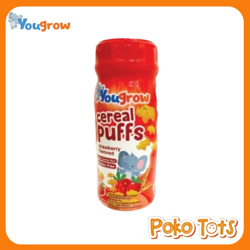 Yougrow Cereal Puffs 49 gr Snack MPASI Bayi Sereal Puff Cemilan Anak WHS