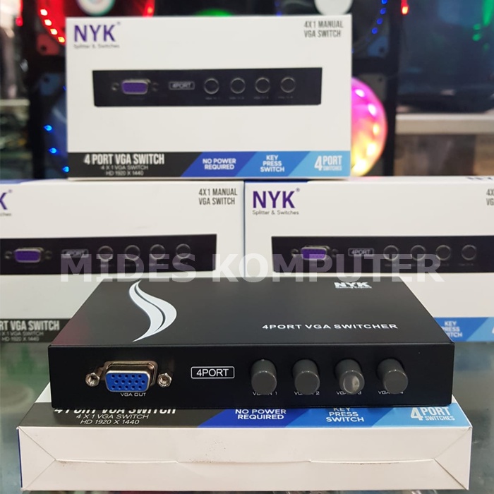 VGA SWITCHER HUB 4 PORT 2.0 NYK