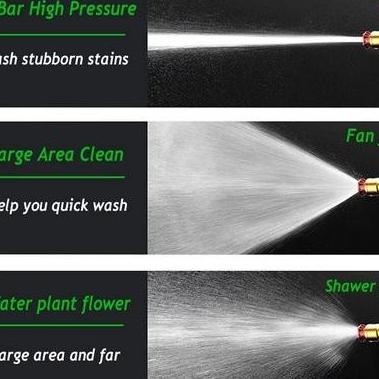 Set Alat Cuci Mobil Portable Jet Washer Water Spray Gun Cordless Lbx