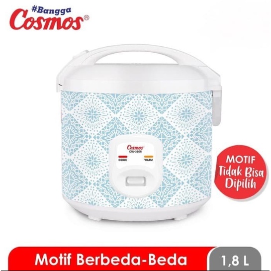 COSMOS RICE COOKER / MAGIC COM CRJ 3305 / CRJ-3305 (1,8 LITER) RANDOM