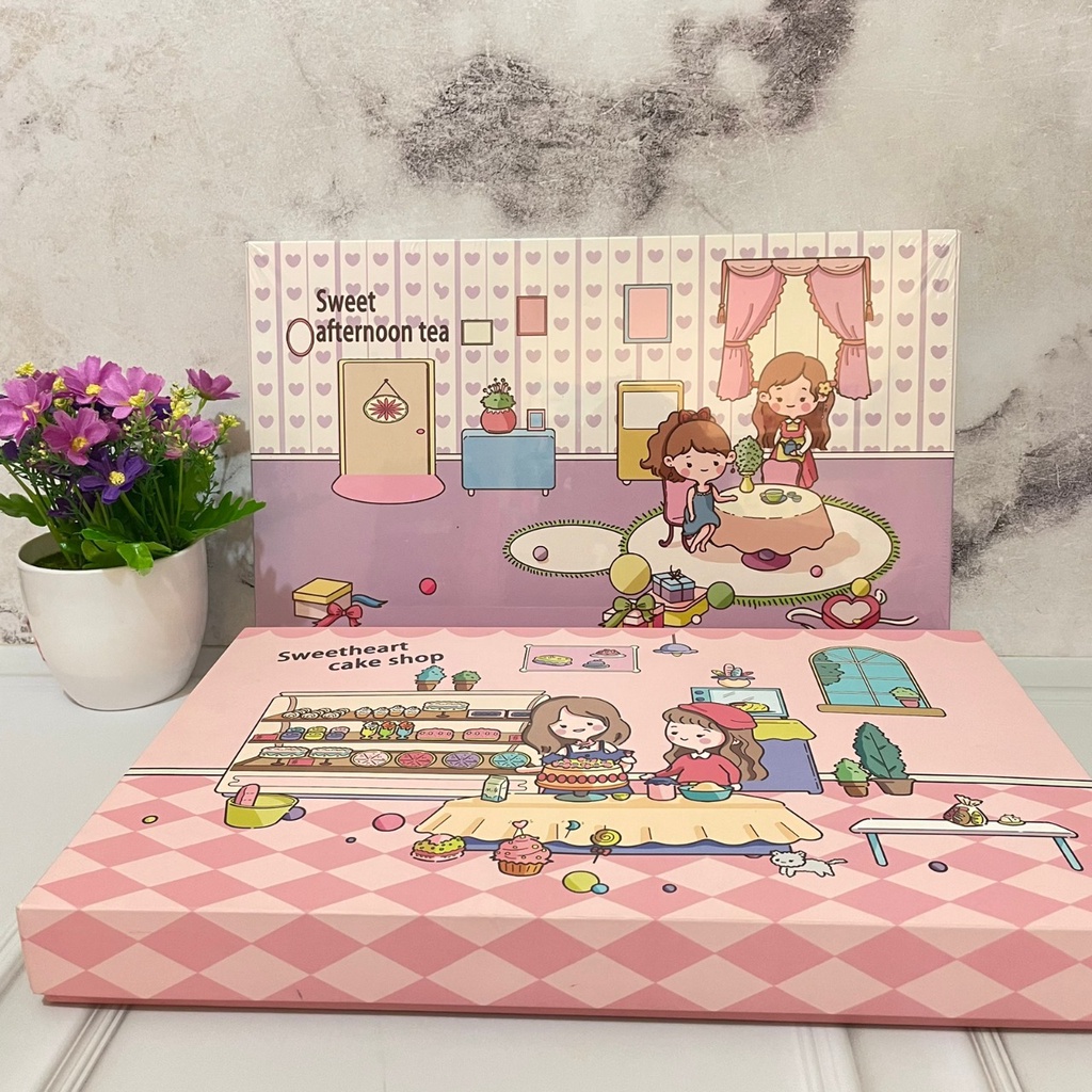 PAKET JURNAL 7 IN 1 SWEET HEART CAKE SHOP SUPER LENGKAP FANCY TERMURAH PAKET ALAT TULIS 7IN1 IMUT LUCU ISI TERLENGKAP SPECIAL EDITION BISA COD DAN GROSIR