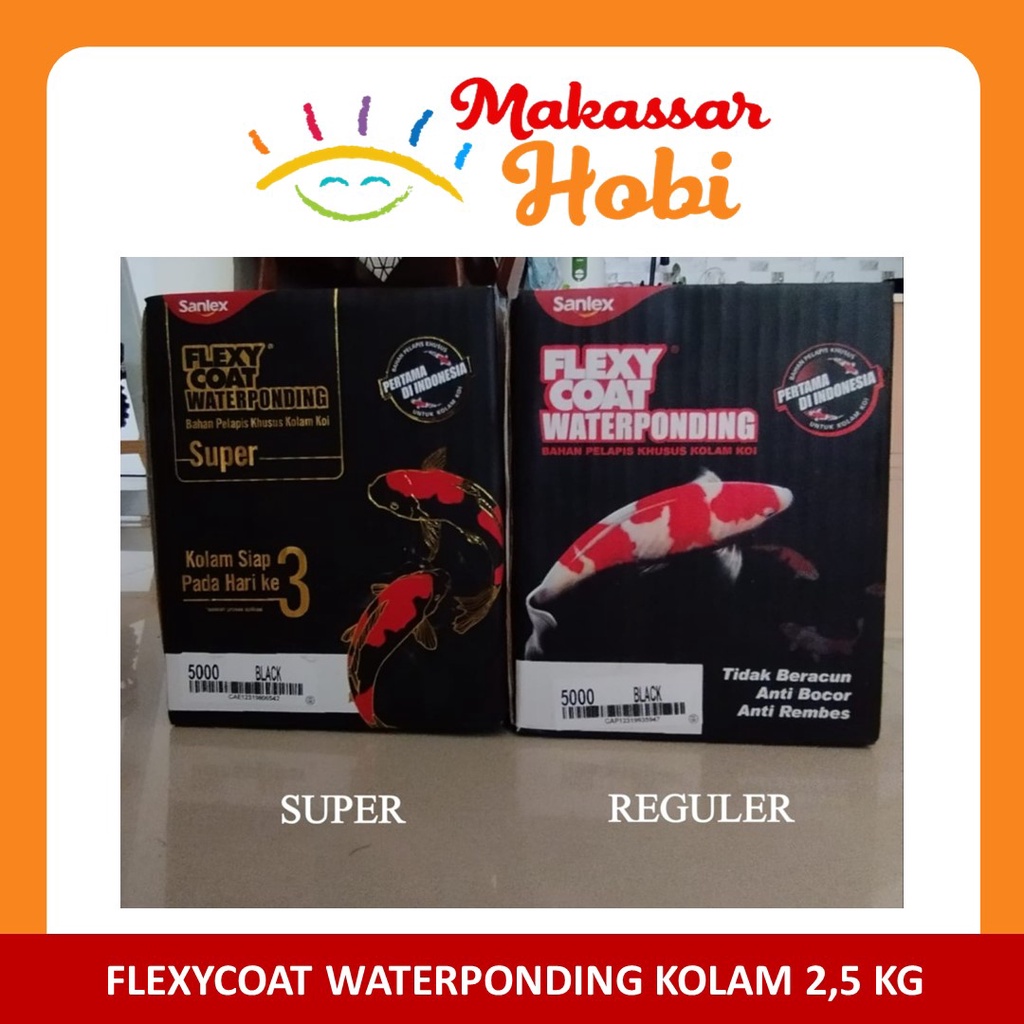 Flexy Coat Flexycoat Waterponding 2.5 kg Cat Pelapis Kolam Ikan Koi