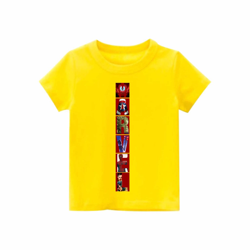 Kaos Anak laki-laki Marvel puzzle | kaos cotton combed 30s printing | Kaos Distro anak