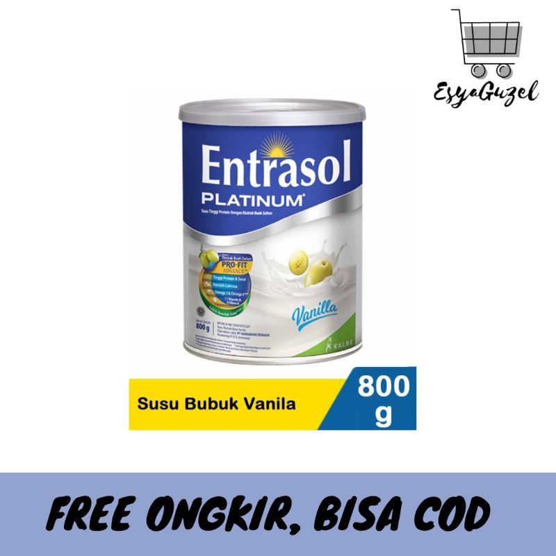 

Entrasol Platinum Susu Bubuk Nutrisi Dewasa Vanilla 800 g