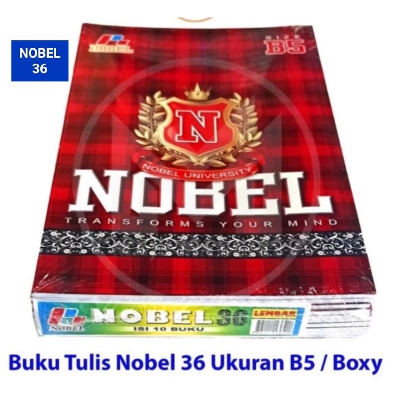 

Buku Tulis Nobel B5 isi 36 Lembar ( 10 Buku ) Ukuran Boxy Campus