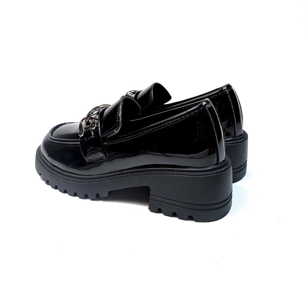 Nadilastuff Glossy docmart Loafers Pantofel Sepatu Wanita Premium