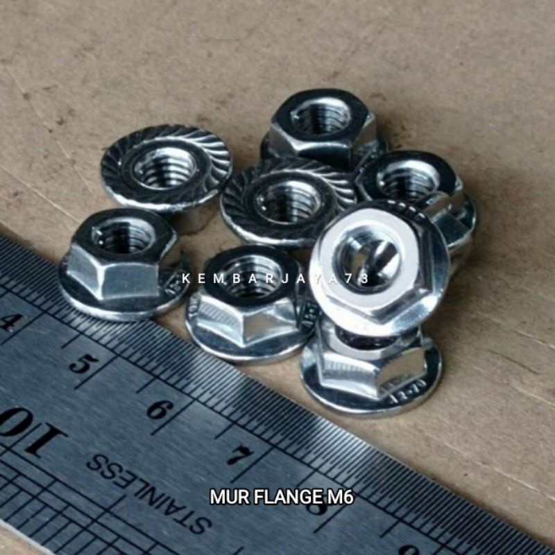 Mur Flange Mur Topi 10 M6 Flange Nut Good quality