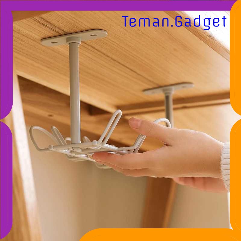 TG-RAK HOURONG Rak Gantung Bawah Meja ABS Under Table Storage Cable Organizer - WMT22