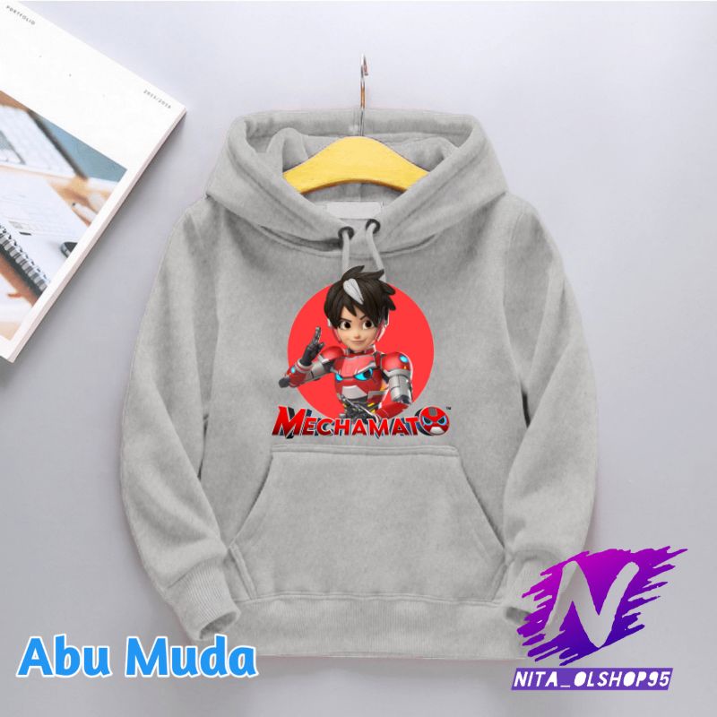 sweater hoodie anak mechamato terbaru amato