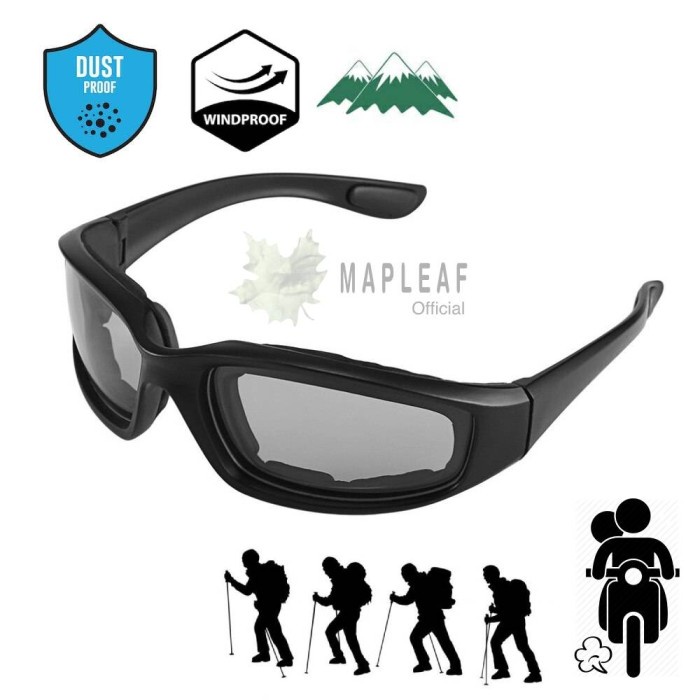 Kacamata Sepeda Motor Hiking Outdoor Travel Anti Debu DUSTPROOF
