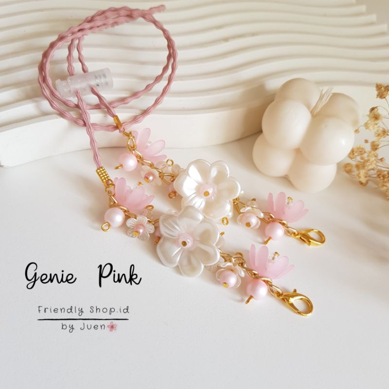 STRAP MASKER HIJAB  2 IN 1 GENIE /KONEKTOR MASKER HIJAB  / NECKLACE / KALUNG HIJAB /  KALUNG MASKER / NECKLACE / TALI MASKER / LANYARD MASK STOPER 2IN1