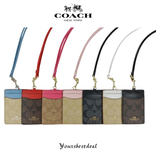 Original Coach F65573 Lanyard / ID Crad Holder