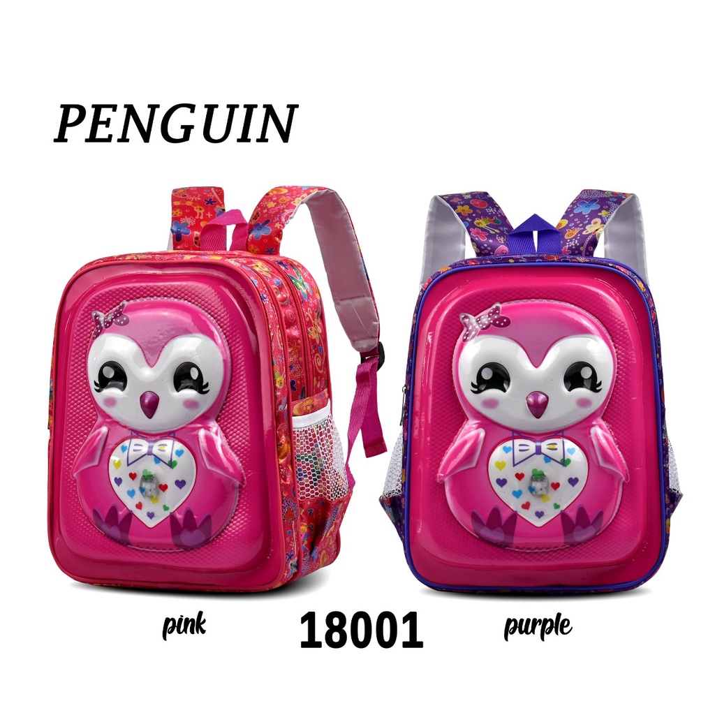 ( FF ) Tas Ransel Anak Karakter Lampu Cewe Paud Tk  18001 Full Embos + Lampu Aneka Karakter /  Free Kaos Kaki