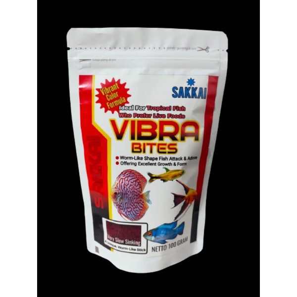 Vibra Bites 100gr Pakan Diskus,Botia,Catfish,Tetra