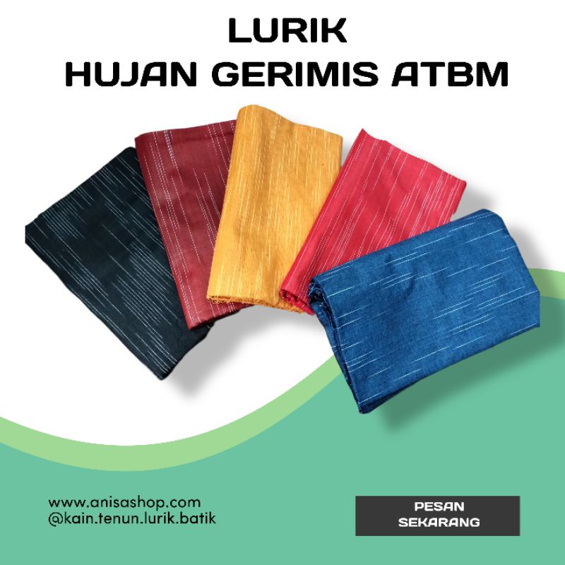 kain lurik hujan gerimis ATBM