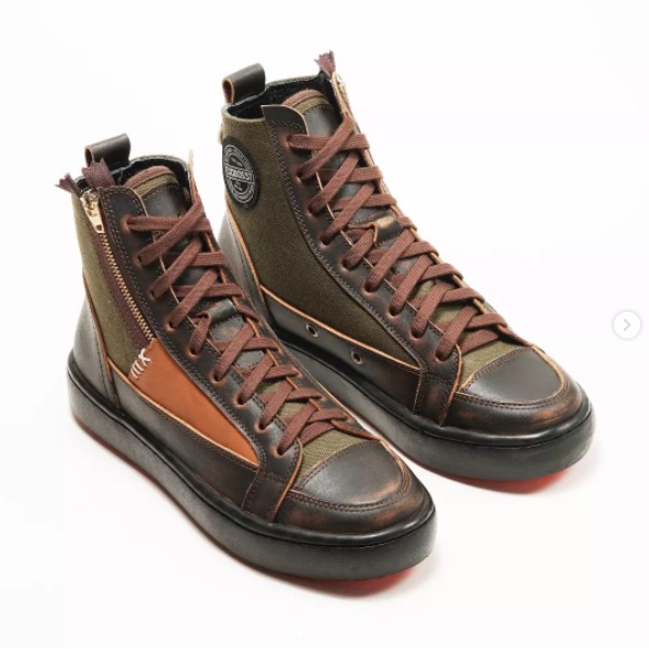 Sepatu Sneaker Pria - Exodos57 - Pull Up Brown