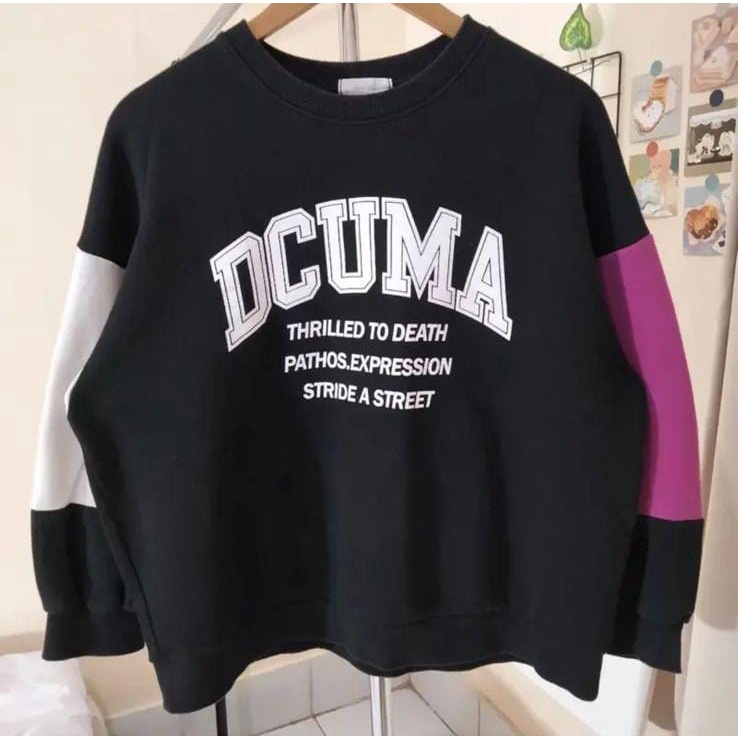 DCUMA SWEATER COMBIE CREWNECK BASIC WANITA (IC)