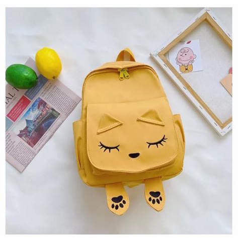 BPT  Tas Ransel Backpack Anak Sekolah TK/SD Karakter Kartun kucing malu gaya korea new 2023