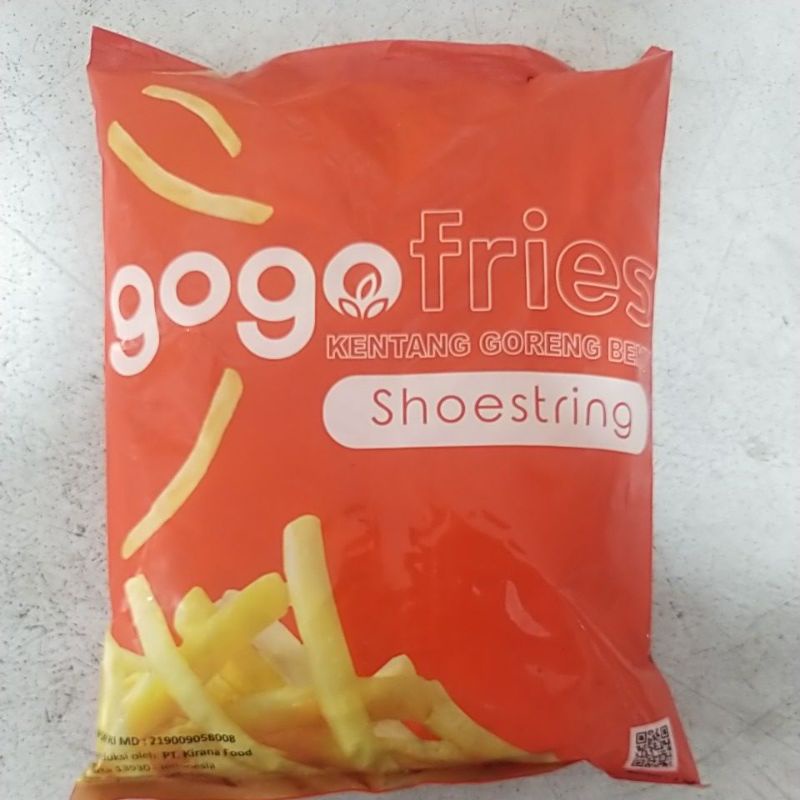 

GOGO SHOESTRING 1KG kentang goreng beku frech fries