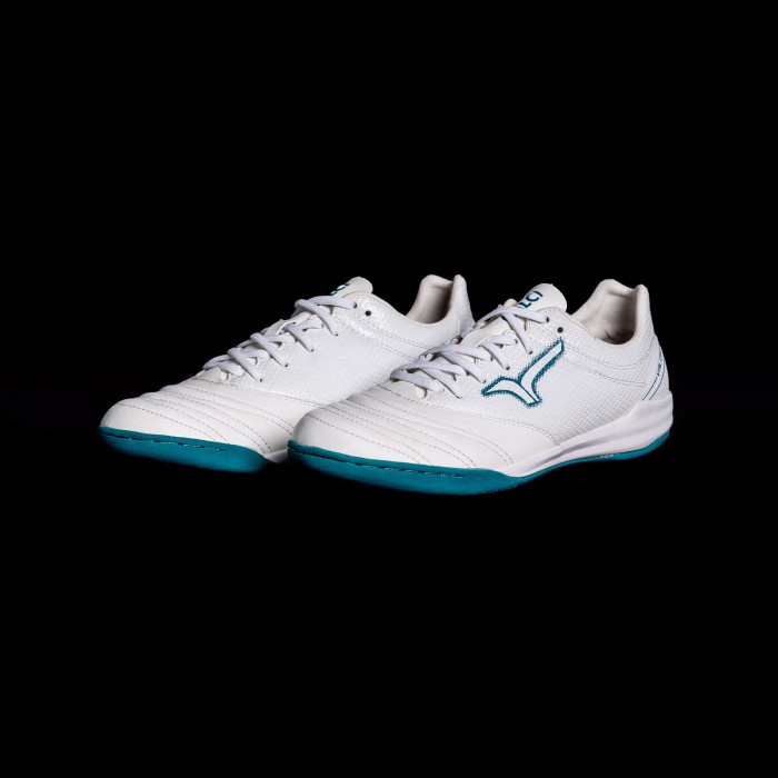 CALCI SEPATU FUTSAL VALOR PRIME - WHITE/TEAL