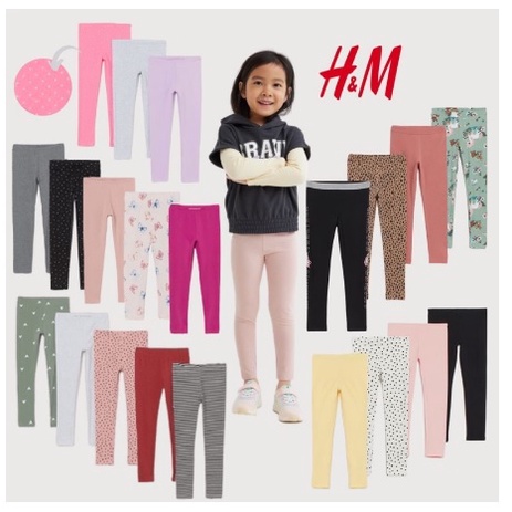 HM Girls Cotton Leggings/Legging Anak HM/Legging Anak Perempuan/Legging Baby HM (1-4 Tahun)