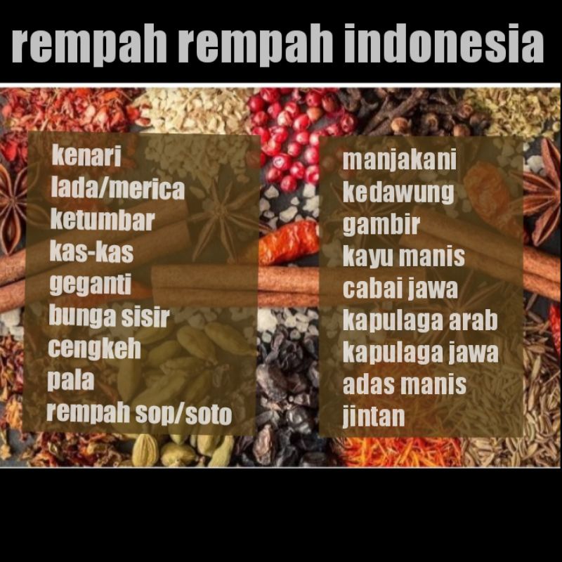 

rempah rempah masakan renteng
