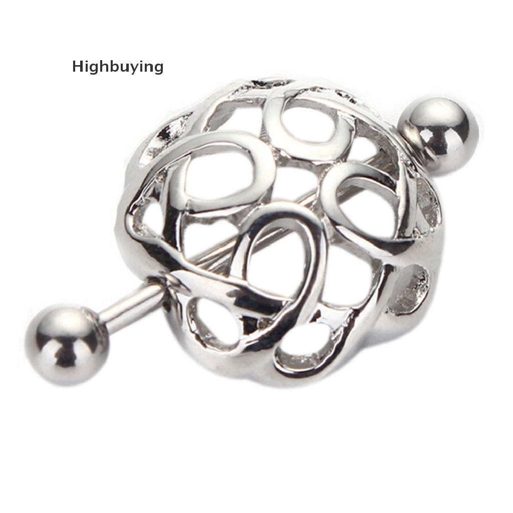 Hbid Surgical Steel Nest Nipple Shields Bar Cincin Pusar Perhiasan Tubuh Glory