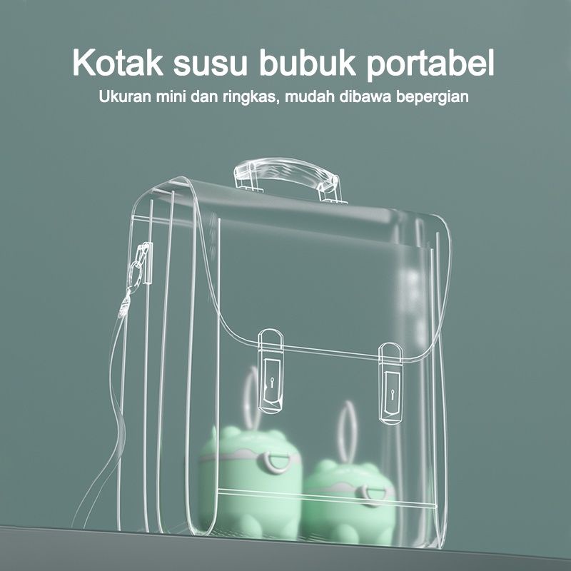 KOTAK PENYIMPAN SUSU BUBUK BENTUK BULAT BOX SUSU MULTIFUNGSI LUCU TEMPAT SUSU BUBUK MURAH