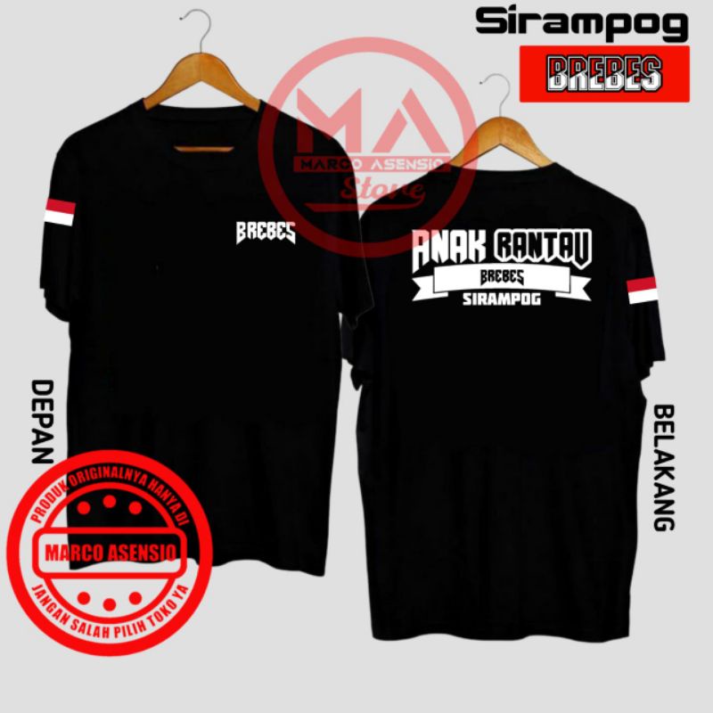 KAOS PREMIUM FASHION PRIA MAUPUN WANITA DESAIN TULISAN ANAK RANTAU SIRAMPOG BREBES | RMS1 JTG