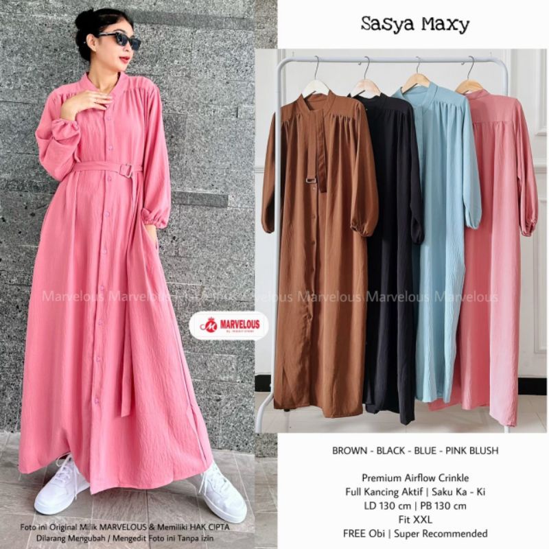 SASYA MAXY free Obi ORI MARVELOUS | Ld130 pb130 Premium Airflow Crinkle