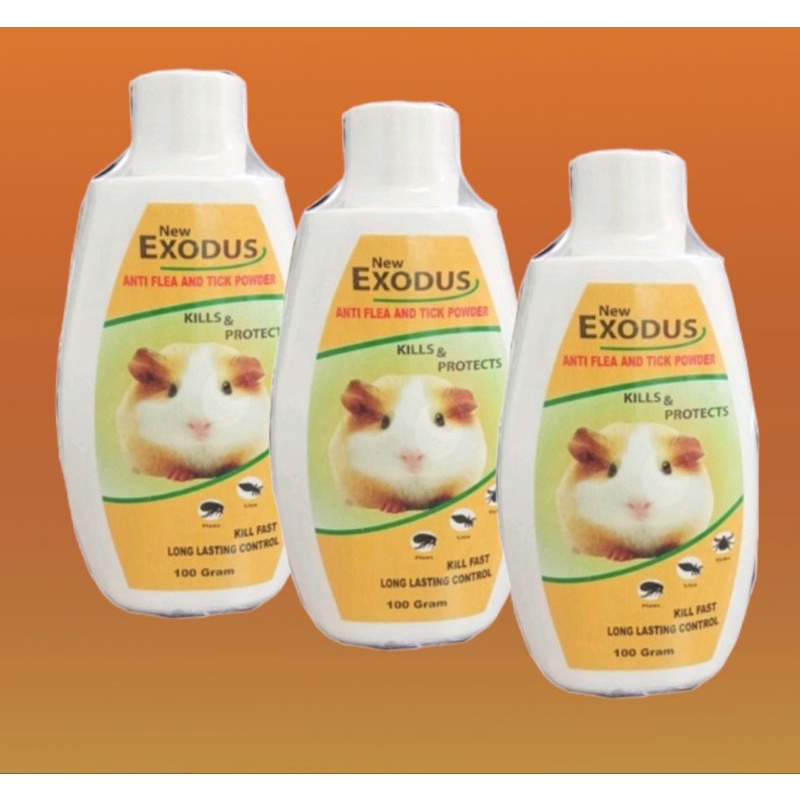 EXODUS Bedak Hamster Anti Kutu Caplak Flea dan Tick Powder