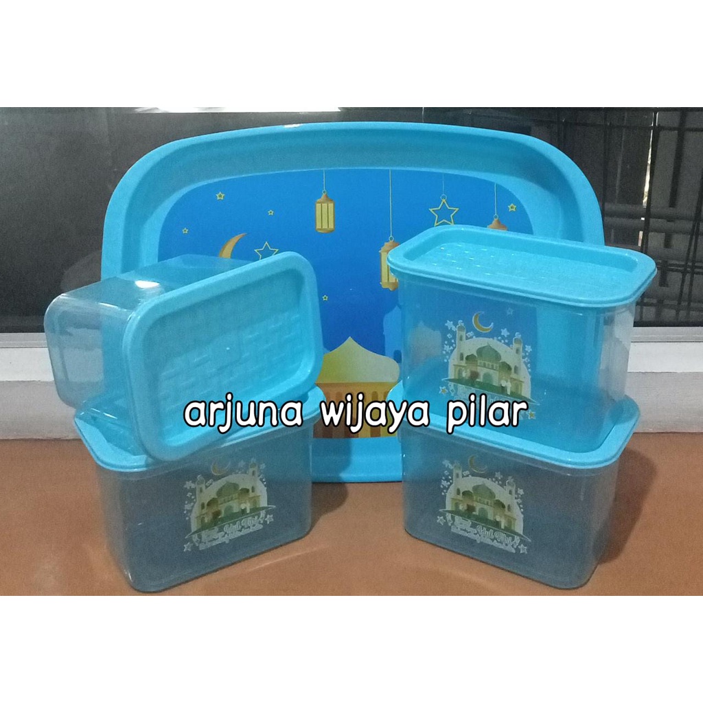 Toples lebaran 500 gr+ nampan set 4 HIRO + bubblewrap