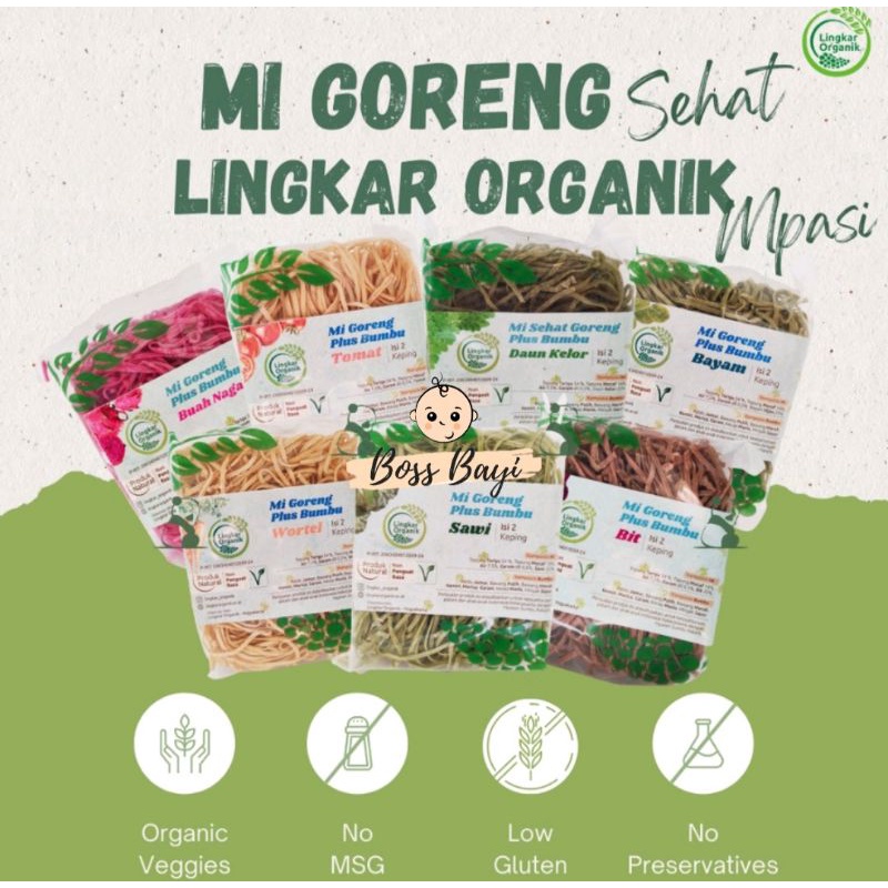 

LINGKAR ORGANIK - Mie Goreng plus Bumbu dari Sayur & Buah / Mie MPAsi