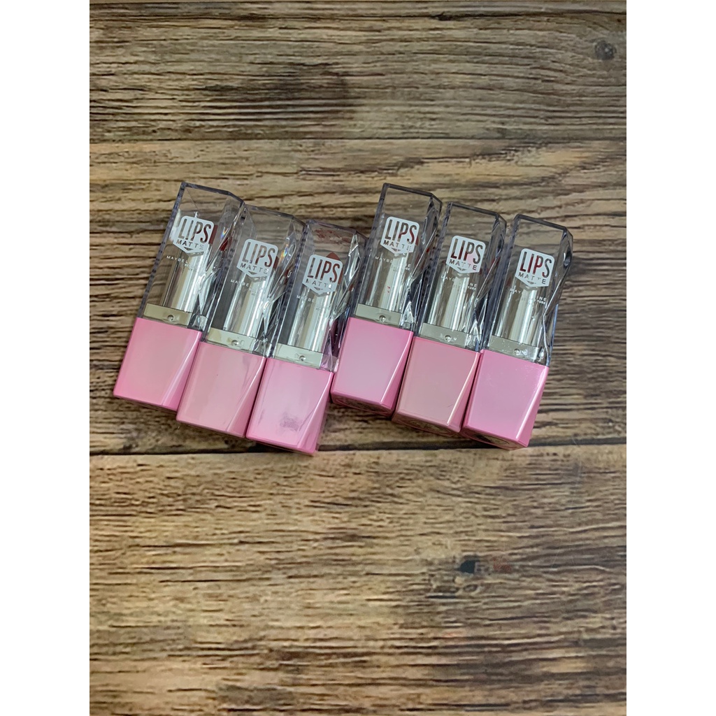 { 12 PCS } LIPSTICK BATANG MATTE MAYBELLINE BEAUTIFUL 3021-1