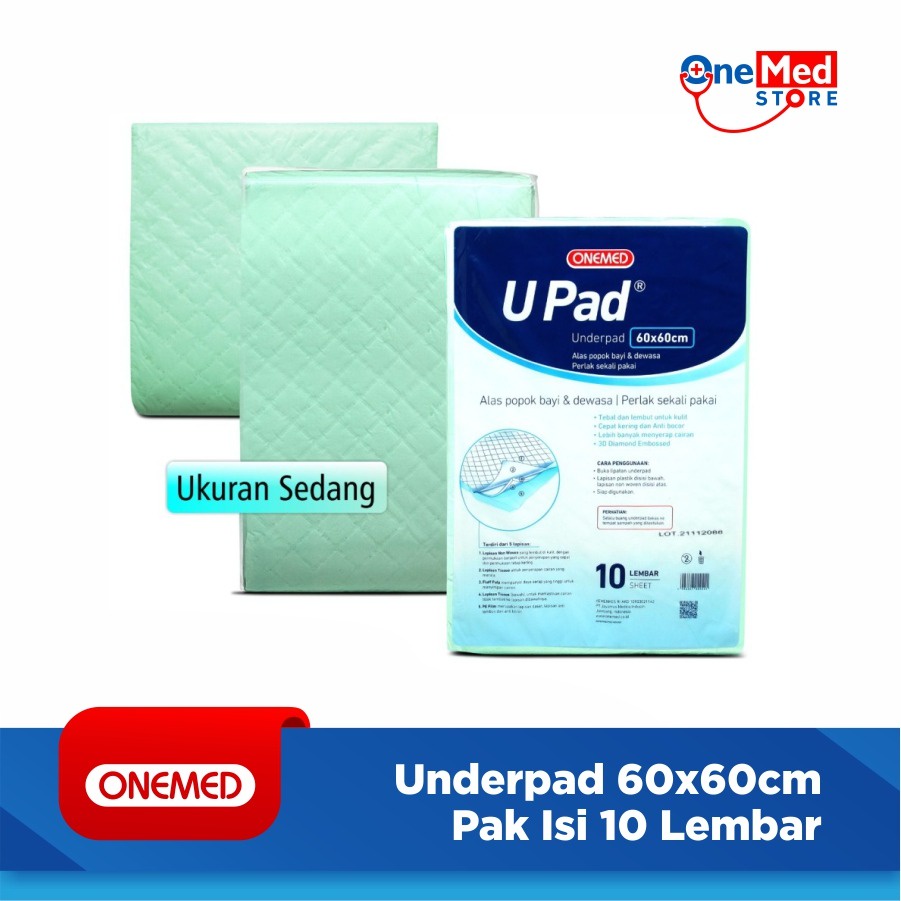 Onemed Underpad 60 X 60 Pak Isi 10 Lembar