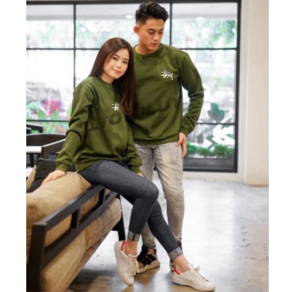 Baju terbaru lengan panjang COUPLE TUSSY  Kaos distro trendy model sweater keren dan kekinian / couple terlaris