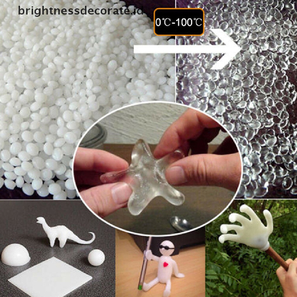 [Birth] Polymorph thermoplastic moldable DIY craft Mainan morph Ornamen Pelet Plastik new [ID]