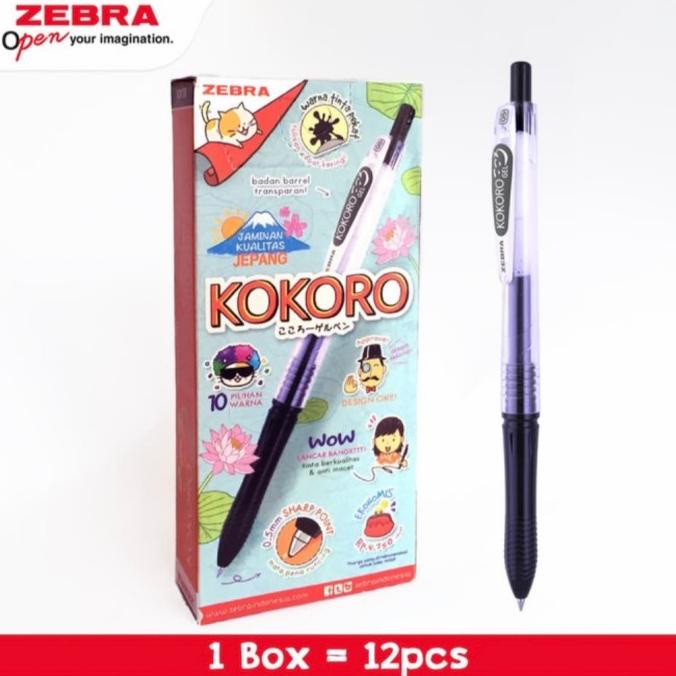 

PROMO PULPEN GEL ZEBRA KOKORO HITAM